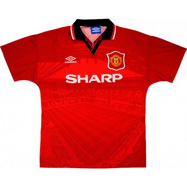 Maillot Football Manchester United Domicile Retro 1994 1996 Rouge